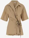 Dries Van Noten Cotton Twill Shirt In Beige