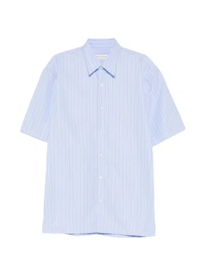 Dries Van Noten Cotton Shirt In Blue