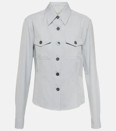 Dries Van Noten Cotton Shirt In Blue