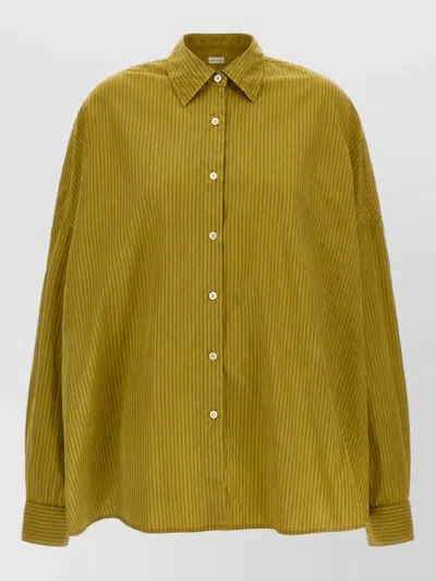 Dries Van Noten Cotton Shirt In Green