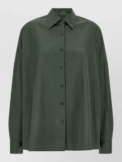 Dries Van Noten Cotton Shirt In Green