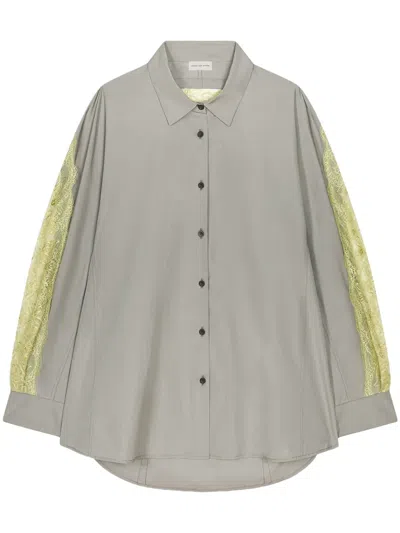 Dries Van Noten Cotton Shirt In Grey