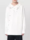 Dries Van Noten Cotton Shirt With Asymmetric Design And Hood In Multi