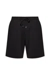 Dries Van Noten Elastic Waist Shorts In Black