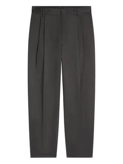 Dries Van Noten Cotton Straight-leg Trousers In Black