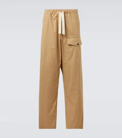 DRIES VAN NOTEN COTTON STRAIGHT PANTS