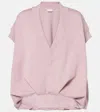 Dries Van Noten Cotton Sweater Vest In Pink