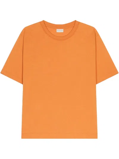 Dries Van Noten Cotton T-shirt In Orange