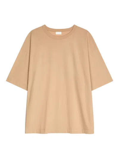 Dries Van Noten Cotton T-shirt In Neutral
