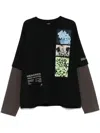 Dries Van Noten Mens Black Hemmings Crewneck Cotton-jersey T-shirt In Black