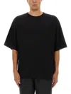Dries Van Noten Oversized Black Cotton T-shirt In Black