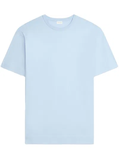 Dries Van Noten Cotton T-shirt In Blue