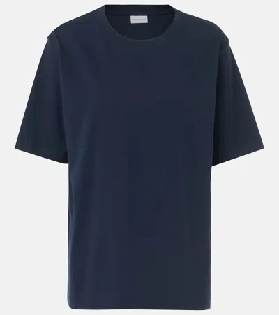 Dries Van Noten Cotton T-shirt In Blue
