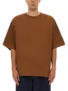 Dries Van Noten Men Cotton T-shirt In Brown