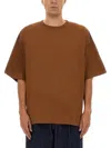 Dries Van Noten Men Cotton T-shirt In Brown