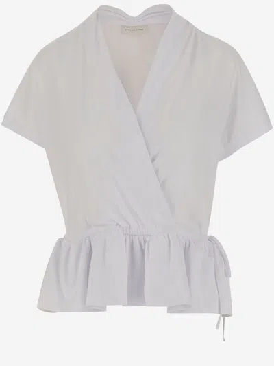 Dries Van Noten Cotton T-shirt In Smoke