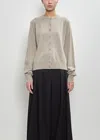 Dries Van Noten Cotton Tobine Cardigan In Gray