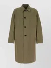 Dries Van Noten Cotton Trench Coat With Front Pockets And Long Sleeves