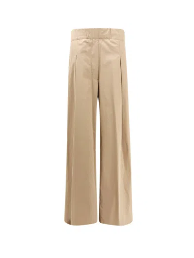 Dries Van Noten Cotton Trouser With Frontal Pinces In Gold