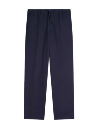 Dries Van Noten Cotton Trousers In Blue