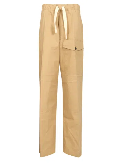 Dries Van Noten Wide Leg Trousers Pannoch In Brown