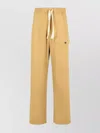 Dries Van Noten Cotton Trousers With Elastic Waistband And Pockets In Beige