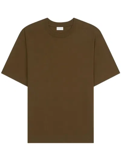 Dries Van Noten Cotton Tshirt In Brown