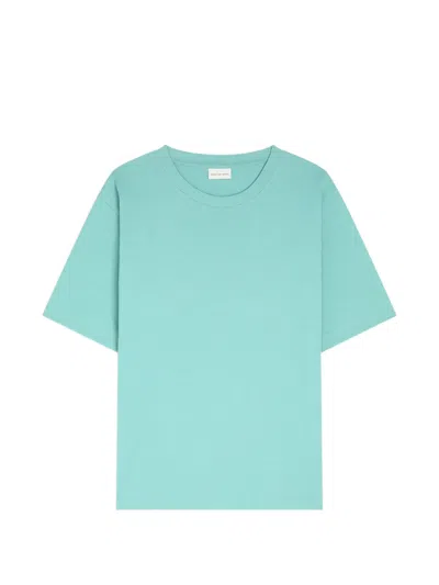 Dries Van Noten Cotton T-shirt In Blue