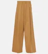 Dries Van Noten Cotton Wide-leg Pants In Beige