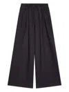 Dries Van Noten Hose Mit Weitem Bein In Black