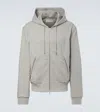 Dries Van Noten Cotton Zip-up Hoodie In Gray
