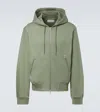 Dries Van Noten Cotton Zip-up Hoodie In Green