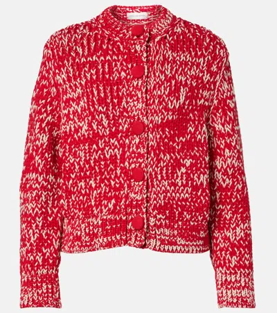 Dries Van Noten Cotton-blend Cardigan In Red