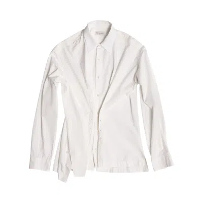 Pre-owned Dries Van Noten Coulter Shirt 'white' | Cream | Men's Size 46