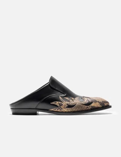 Dries Van Noten Cowboy Babouche In Black