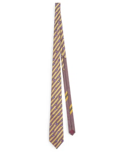 DRIES VAN NOTEN CRAVATTA IN SETA STAMPATA