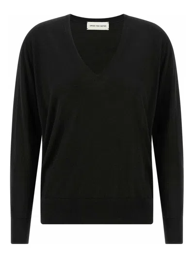 DRIES VAN NOTEN CÁRDIGAN - NEGRO