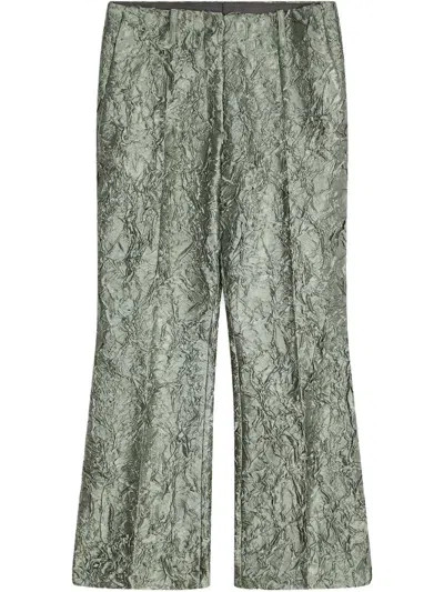 DRIES VAN NOTEN CREASE-EFFECT TROUSERS