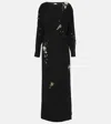 Dries Van Noten Duzco Embellished Maxi Dress In Black