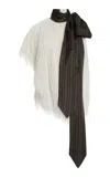 Dries Van Noten Cresta Fringed Top In White