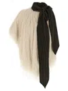Dries Van Noten Cresta Fringed Top In Neutral
