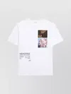 Dries Van Noten Crew Neck Graphic Print T-shirt Patchwork Design In White