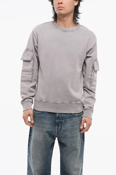 Dries Van Noten Crew Neck Haffel Brushed Cotton Sweatshirt