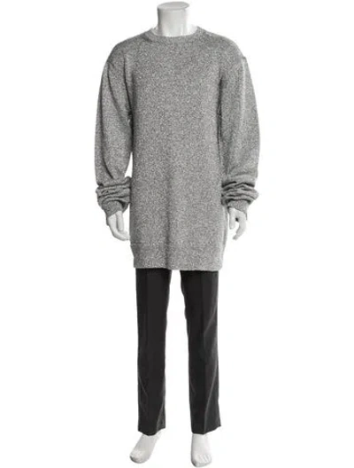 Pre-owned Dries Van Noten Crew Neck Long Sleeve Cardigan W/ Tags In Gray