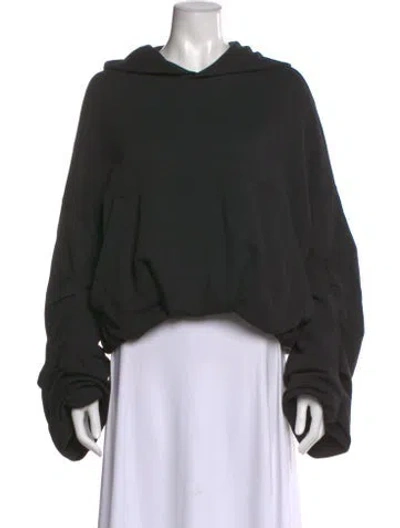 Pre-owned Dries Van Noten Crew Neck Long Sleeve Hoodie In Black