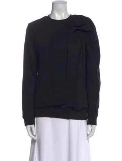 Pre-owned Dries Van Noten Crew Neck Long Sleeve Sweatshirt In Black