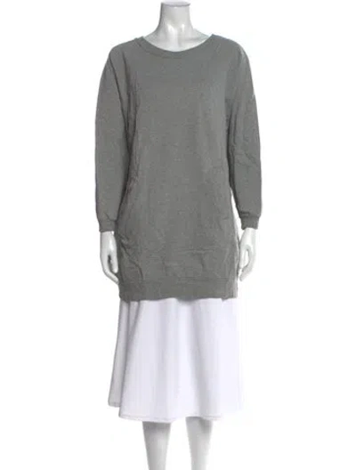 Pre-owned Dries Van Noten Crew Neck Long Sleeve Sweatshirt In Gray