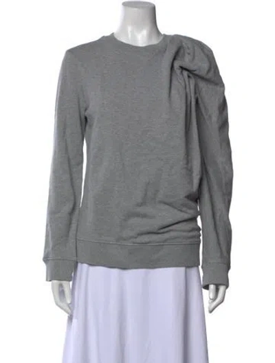 Pre-owned Dries Van Noten Crew Neck Long Sleeve Sweatshirt In Grey