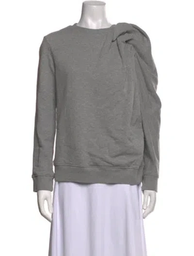 Pre-owned Dries Van Noten Crew Neck Long Sleeve Sweatshirt In Grey