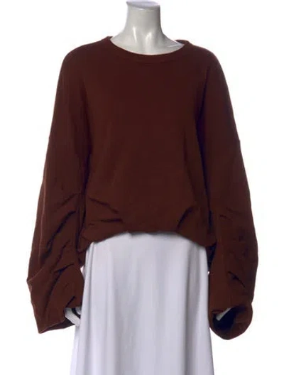Pre-owned Dries Van Noten Crew Neck Long Sleeve Sweatshirt W/ Tags In Brown